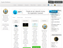 Tablet Screenshot of cryptodatabase.net